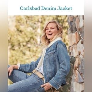 Sundance Carlsbad Denim Jacket Large sherpa lined jean jacket Petite Small
